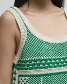 Lacoste LANA DRESS green/beige Women