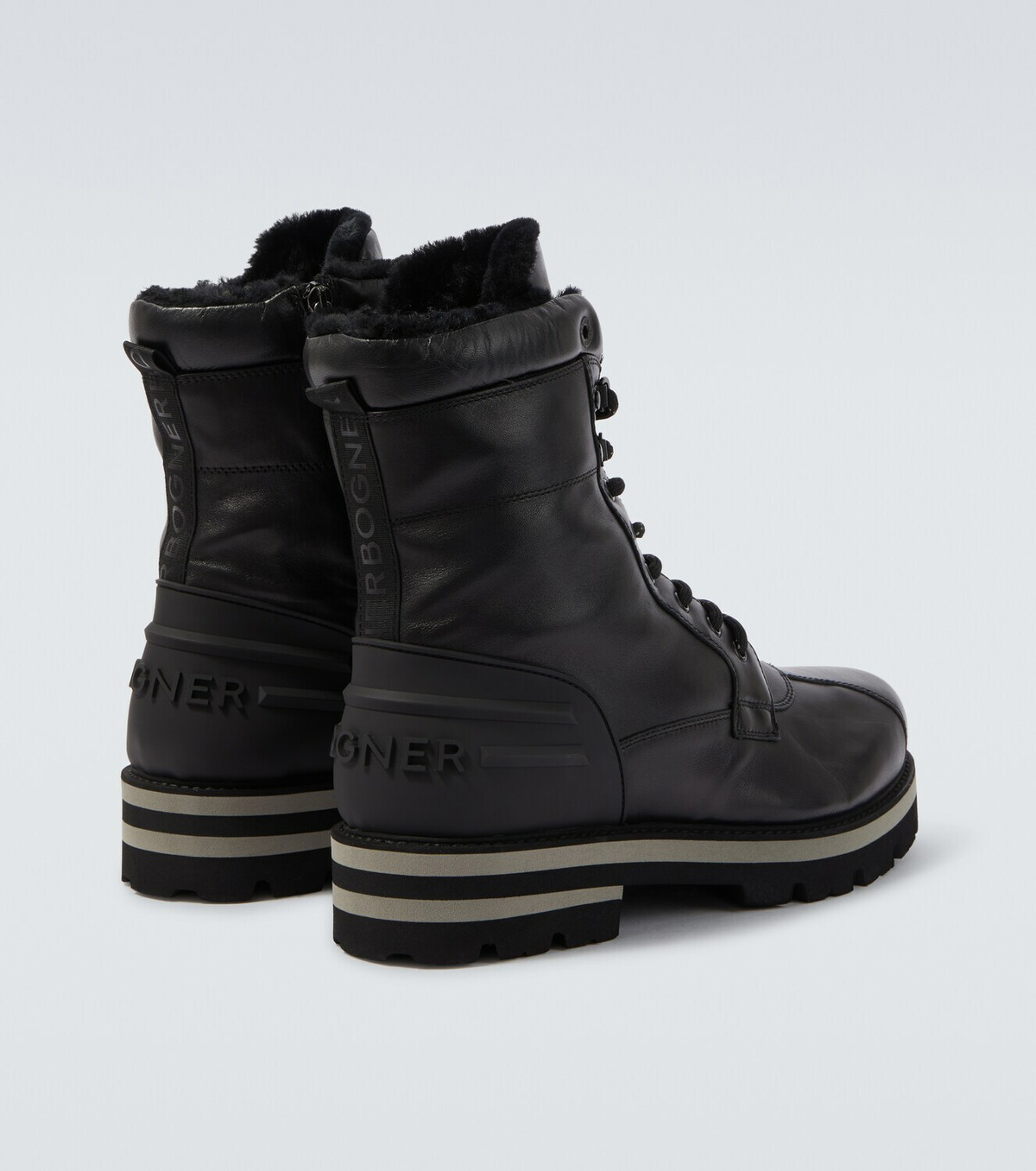 Bogner Courchevel leather lace-up boots
