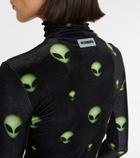 Vetements - Gloved printed jersey maxi dress