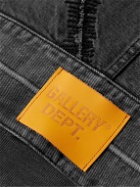 Gallery Dept. - Scar Embroidered Distressed Denim Jacket - Black