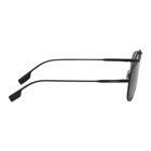 Burberry Black Matte Aviator Sunglasses