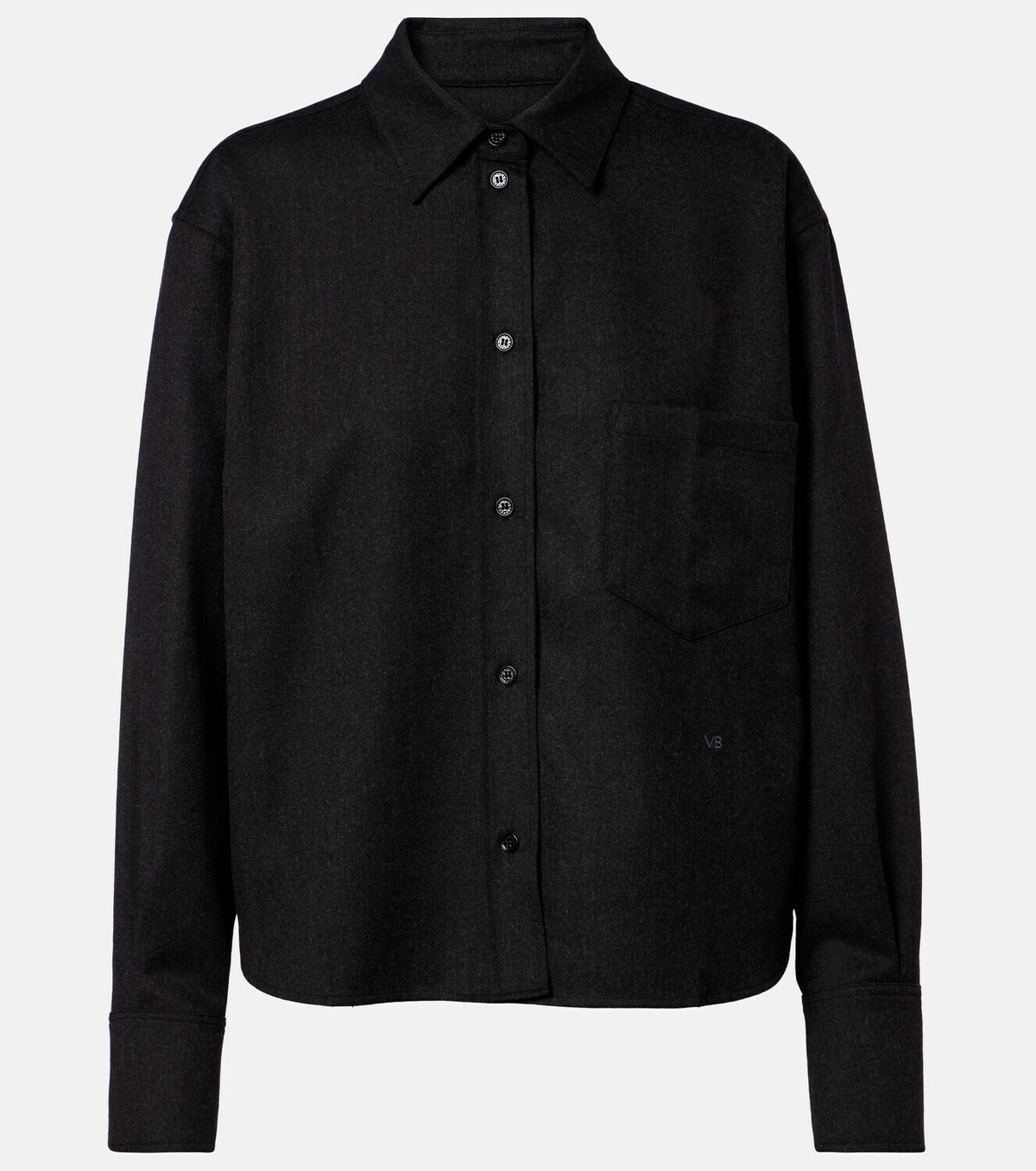 Victoria Beckham Ellys wool flannel shirt
