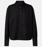 Victoria Beckham Ellys wool flannel shirt