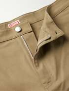 KENZO - Carpenter Straight-Leg Cotton-Blend Canvas Trousers - Brown