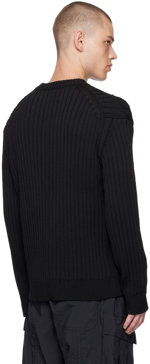 Juun.J Black Crewneck Sweater