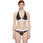 Fleur du Mal Black Lace Garcon Triangle Bra