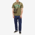 Billionaire Boys Club Men's Jungle Camo Arch Logo T-Shirt in Olive