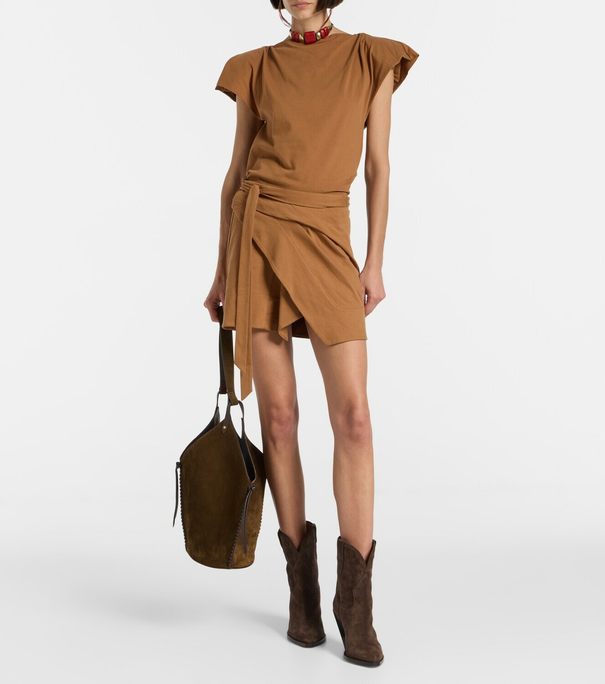 Isabel Marant Sebani asymmetric cotton T-shirt
