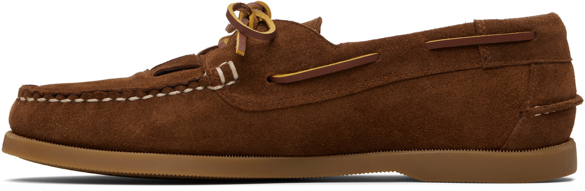 HEREU Tan Saler Nautic Suede Boat Shoes