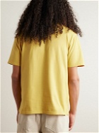 Armor Lux - Callac Logo-Appliquéd Cotton-Jersey T-Shirt - Yellow