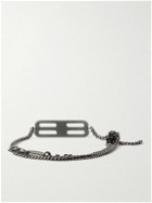 Balenciaga - Icon Burnished Silver-Tone Bracelet