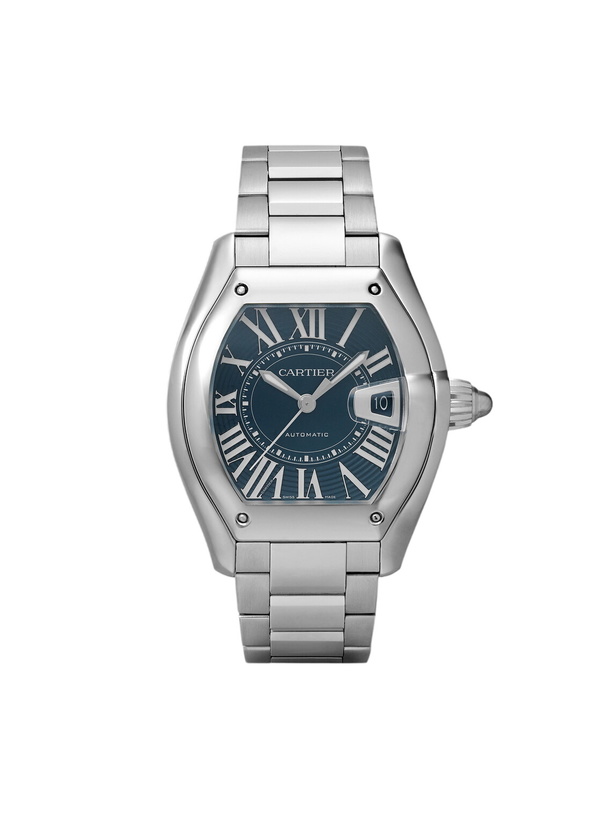Photo: Cartier - Roadster de Cartier Automatic 47.2 Interchangeable Stainless Steel and Rubber Watch, Ref. No. CRWSRD0014