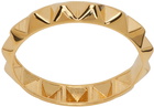 Valentino Garavani Gold Rockstud Ring