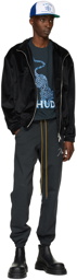 Rhude Black Terry Lounge Pants