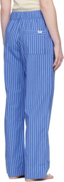 Tekla Blue Poplin Pyjama Pants