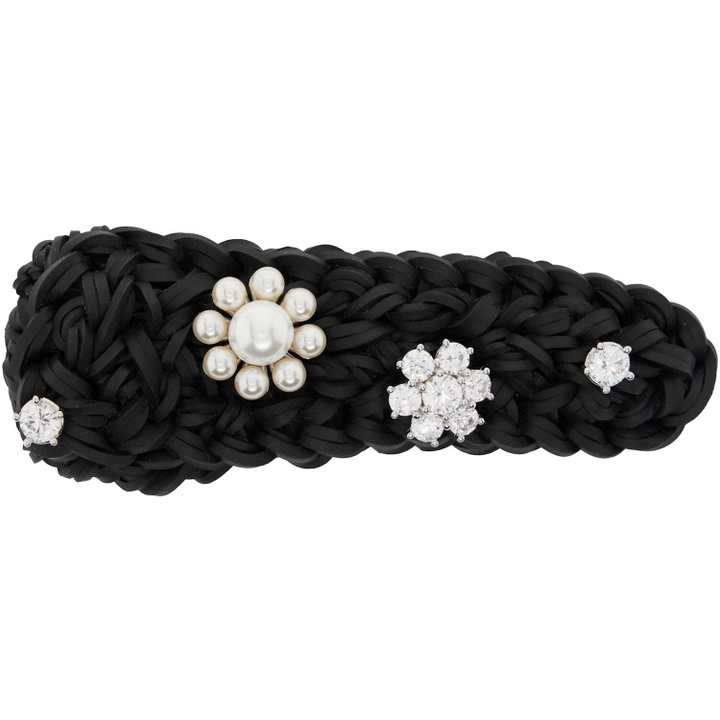 Photo: SHUSHU/TONG Black Rhinestone Flower Hair Clip