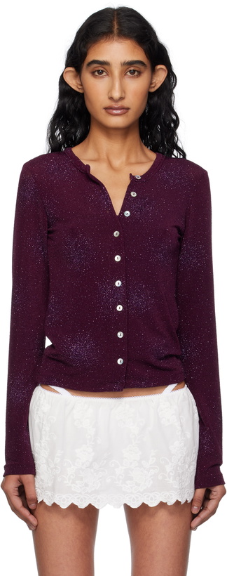 Photo: Fruity Booty Purple Isola Sparkly Cardigan