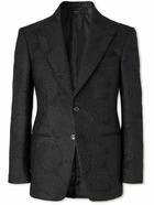 TOM FORD - Cooper Silk-Blend Jacquard Tuxedo Jacket - Black