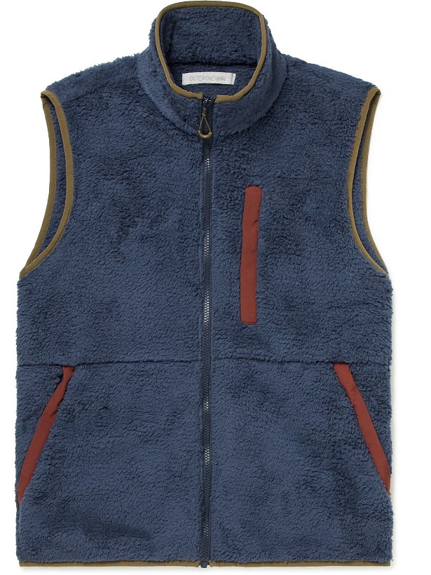 Photo: Outerknown - Skyline Slim-Fit Recycled Fleece Gilet - Blue
