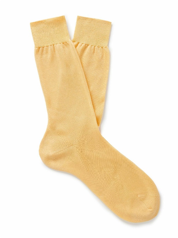 Photo: Anderson & Sheppard - Cotton Socks - Yellow