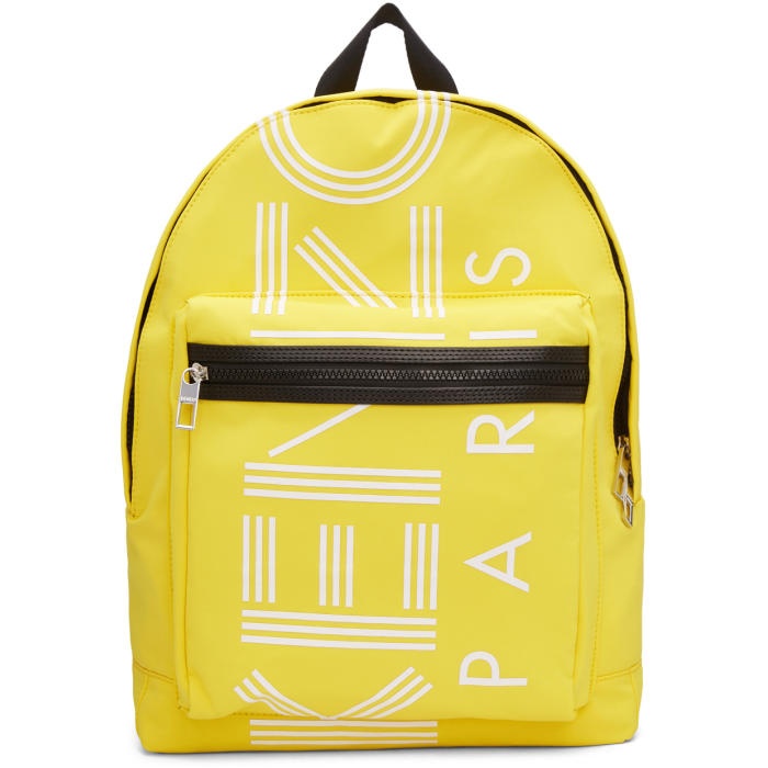 Photo: Kenzo Yellow Logo Backpack