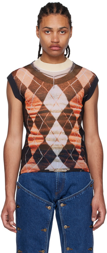 Photo: Y/Project Orange & Gray Jean Paul Gaultier Edition Tank Top