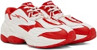 KANGHYUK White & Red Reebok Classics Edition DMX Run 6 Modern Sneakers