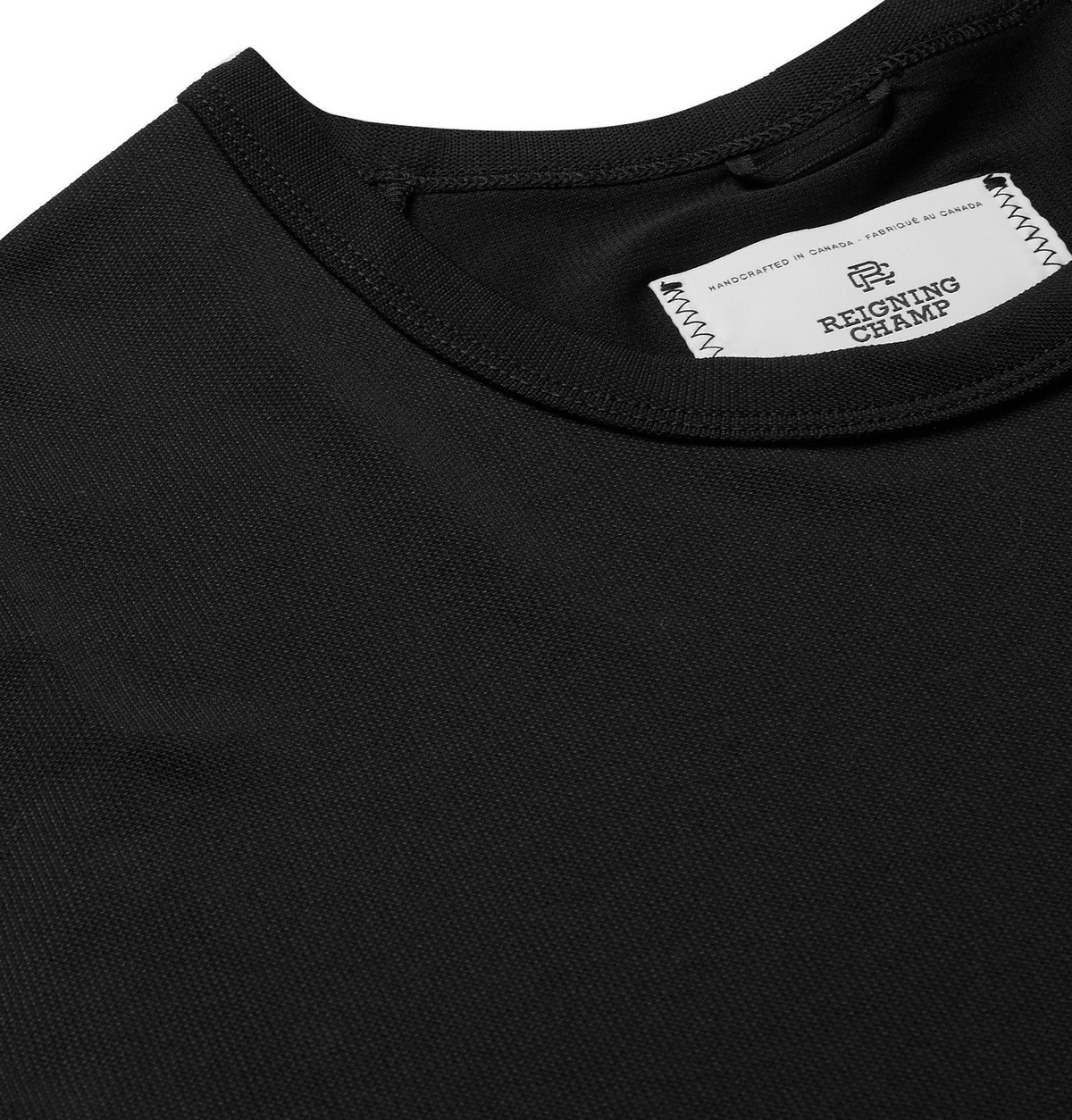 Reigning Champ - Polartec Delta Piqué T-Shirt - Black Reigning Champ