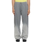 Off-White Gray Garment Dye Slouchy Track Pants
