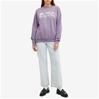 Sporty & Rich Be Nice Crew Sweat in Eggplant