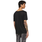 Saint Laurent Black Linen Bat T-Shirt