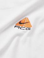 Nike - NRG ACG Logo-Embroidered Jersey T-Shirt - White