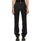 Daniel W. Fletcher SSENSE Exclusive Black Split Hem Trousers