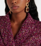 Alessandra Rich Crystal-embellished clip-on earrings