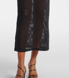 Courrèges Holistic sheer cotton midi dress