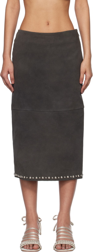 Photo: Gimaguas Gray Bella Maxi Skirt