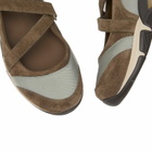 Our Legacy Women's Sweetheart Dress Sneakerinas in Silvergreen