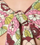 Dodo Bar Or Floral cotton crop top
