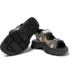Gucci - Aguru Leather and Mesh Sandals - Black