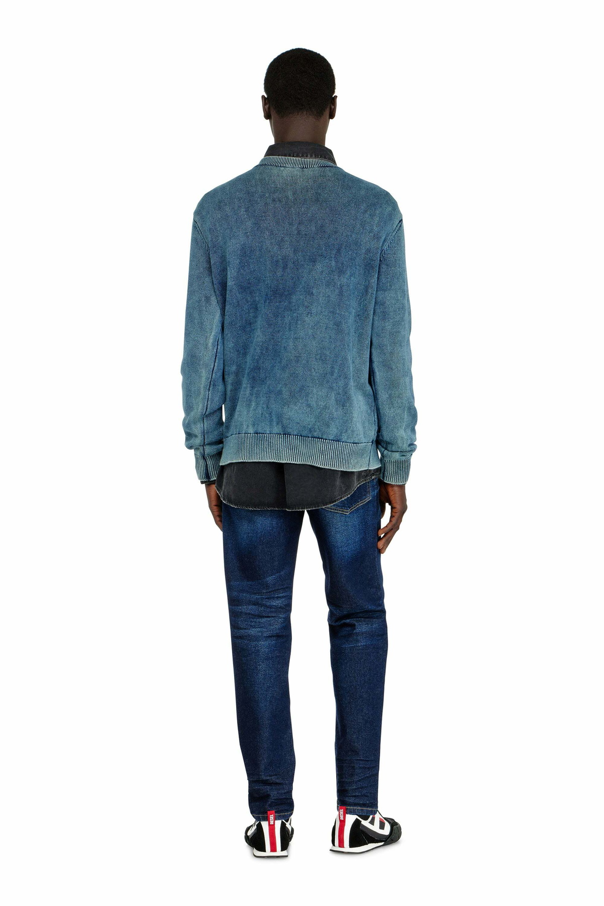 Diesel Regular Jeans Regular Waist 2023 D-Finitive, Dark blue, Button fly