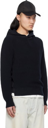 rag & bone Black Gabe Spliced Hoodie