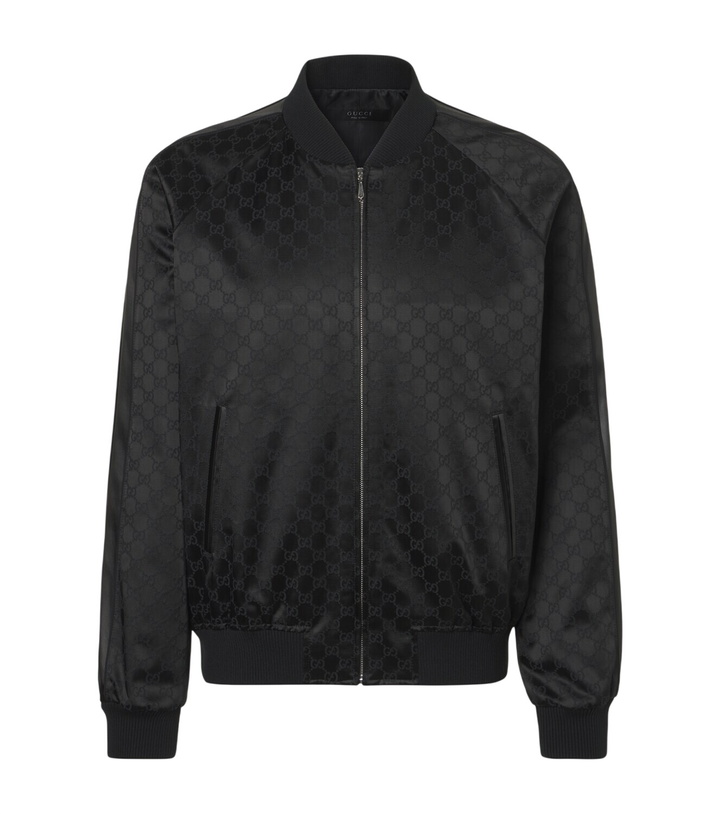 Photo: Gucci GG cotton-blend satin jacket