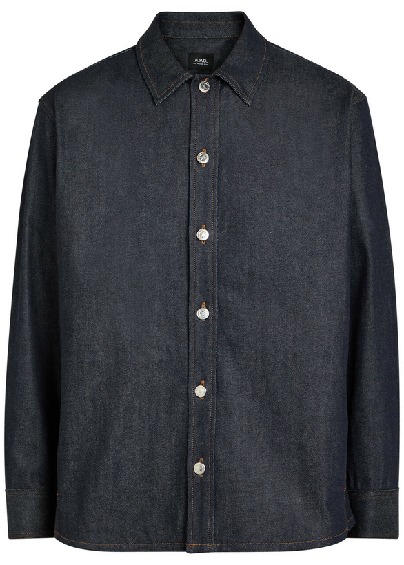 Photo: A.P.C. Surchemise Denim Overshirt Indigo