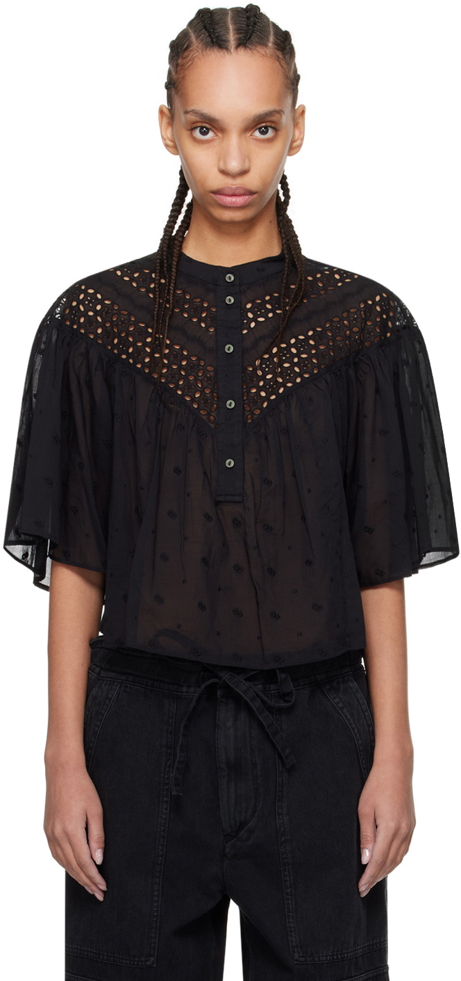 ISABEL MARANT ETOILE シルク エスニックブラウス Isabel Marant Étoile Noeline Printed Sheer Blouse | Saks Fifth Avenue