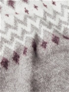 Brunello Cucinelli - Jacquard-Knit Fair Isle Rollneck Sweater - Gray