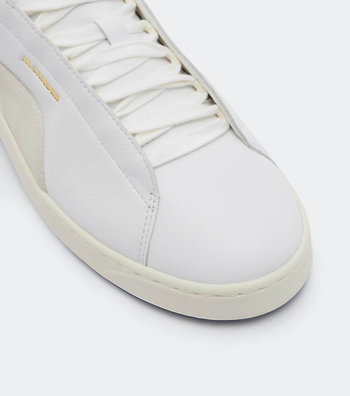 Jil Sander Suede-trimmed leather low-top sneakers