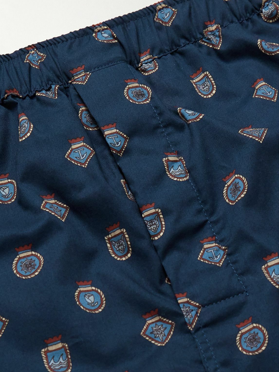 Derek Rose - Ledbury 83 Slim-Fit Printed Cotton Boxer Shorts - Blue