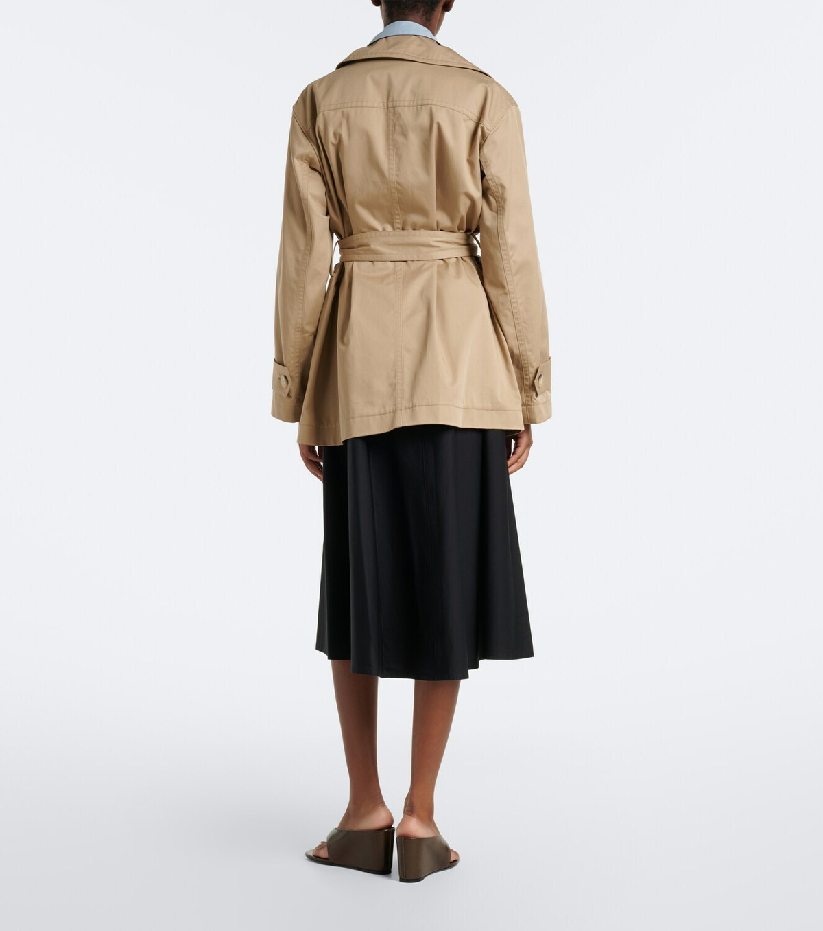 Vince Cotton midi skirt