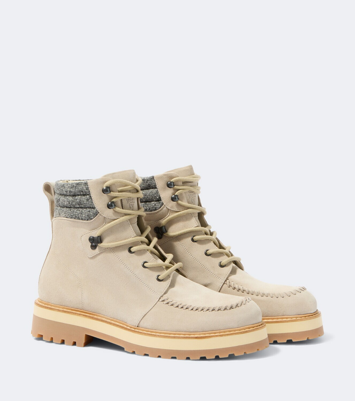 Eleventy Suede lace-up boots