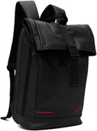Hugo Black Roll Top Backpack
